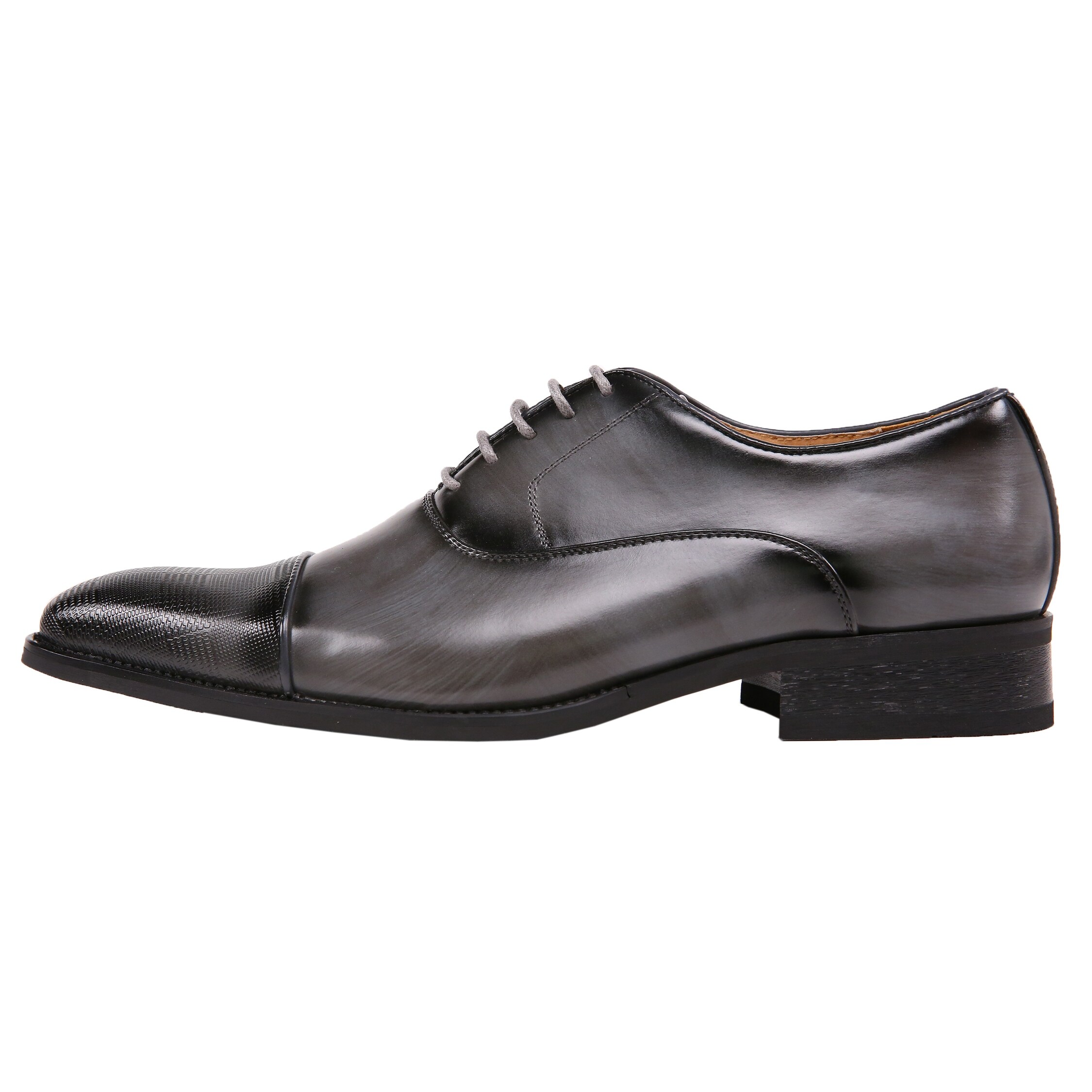 Shop Amali Men S Smooth Cap Toe Oxford Dress Shoes Overstock