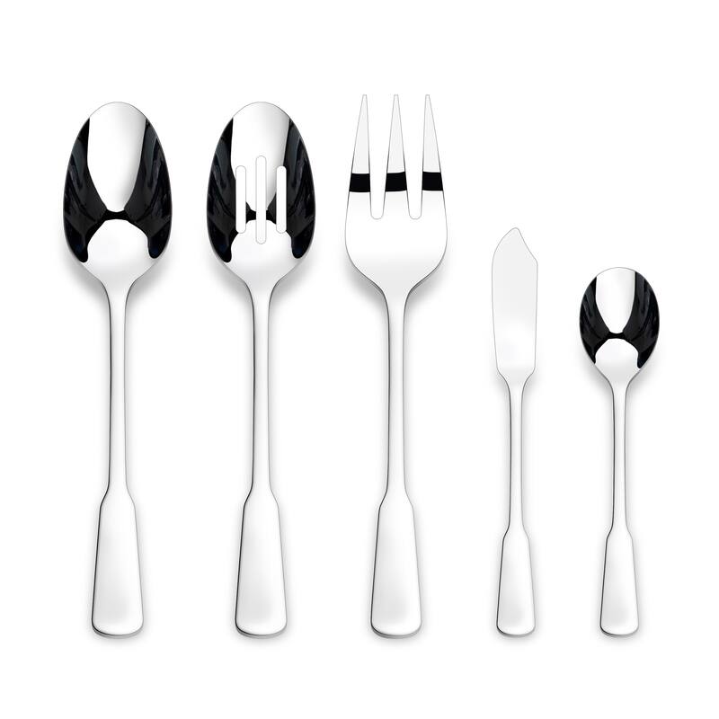 Ornative Yesenia 18/0 Stainless Steel Satin/Mirror Flatware Set