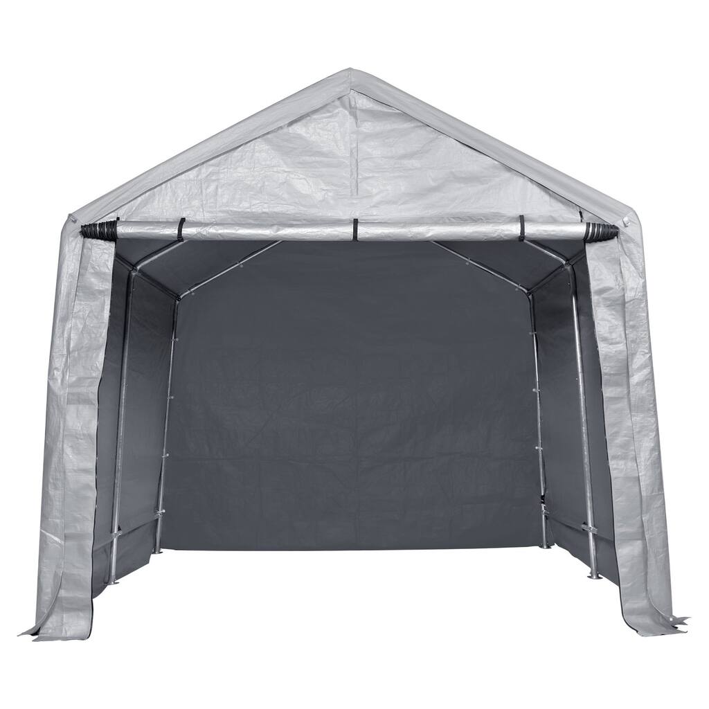 Heavy Duty Outdoor Storage Shelter Portable Garage Tent with Windows