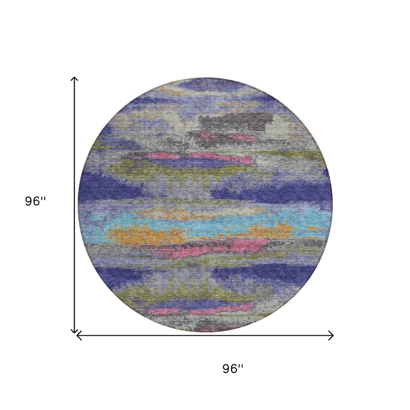 HomeRoots Abstract Transitional Rectangle Outdoor Rug