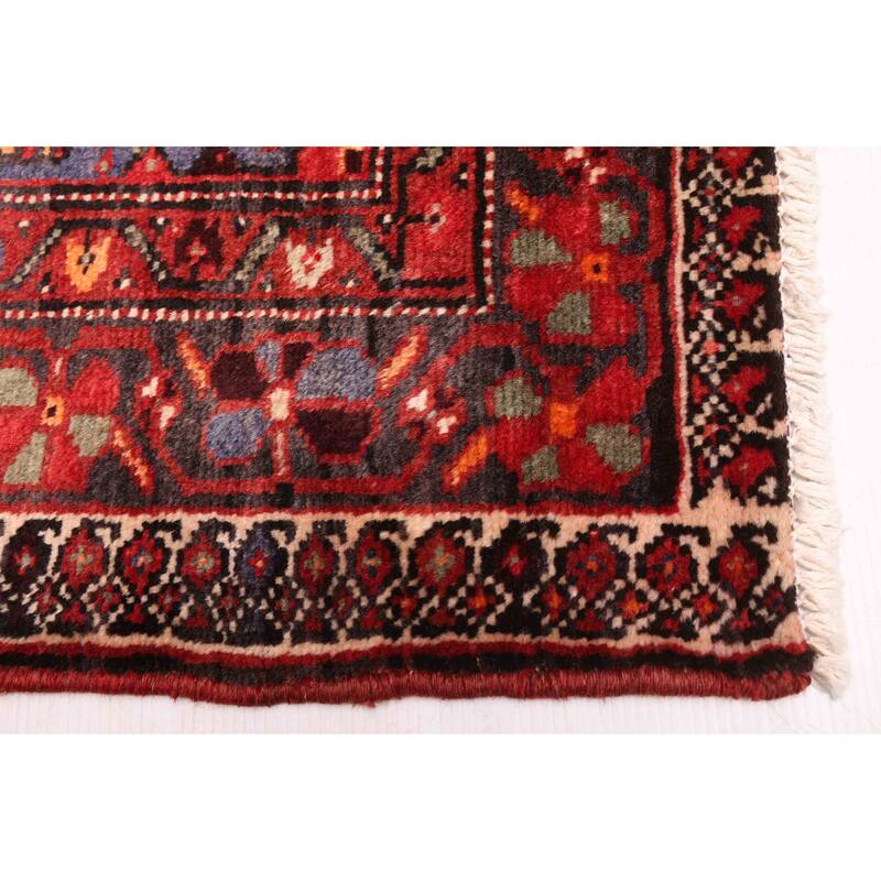 ECARPETGALLERY Hand-knotted Anadol Cream, Red Wool Rug - 4'6 x 7'9