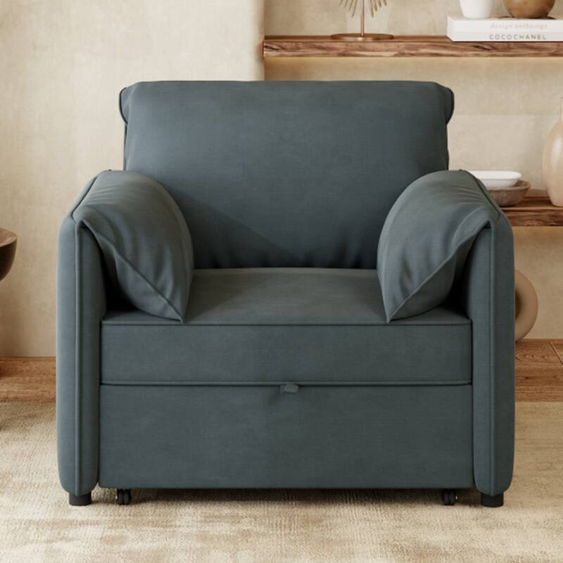 Pull-out Sofa Bed, 3-in-1 Convertible Sleeper