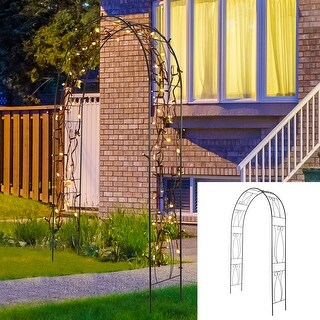 Kinbor Outdoor Garden Arch, Steel Arch Arbor for Climbing Vines and ...