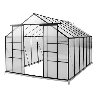 Polycarbonate Greenhouses with Sliding Door and Adjustable Vent Window ...