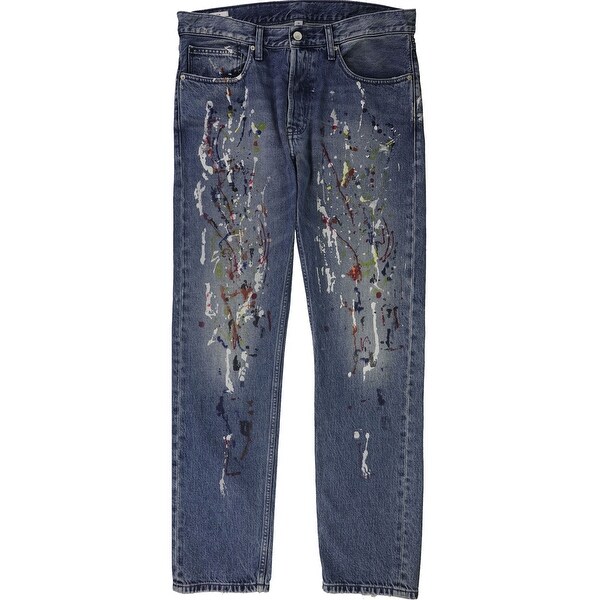 calvin klein painted jeans