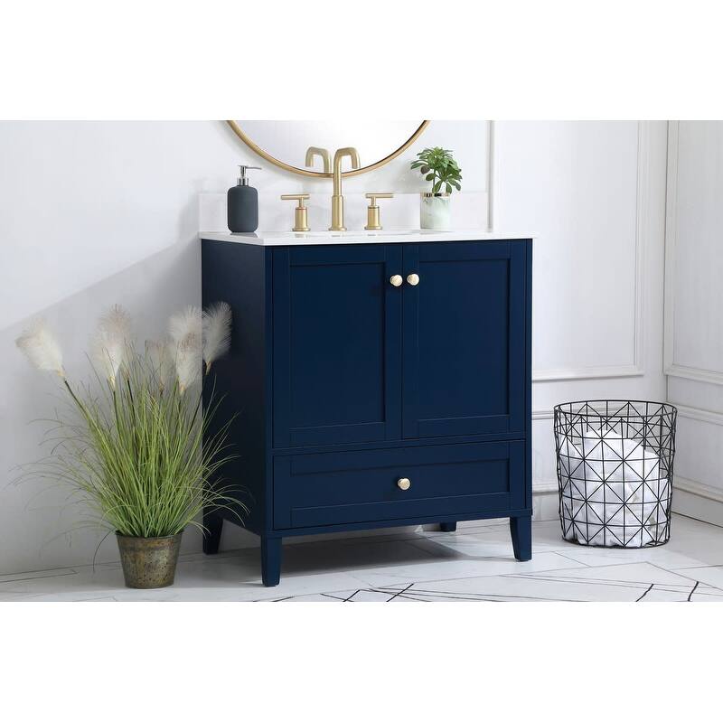 Elegant Lighting VF18030-BS Sommerville 30" Free Standing Single Basin