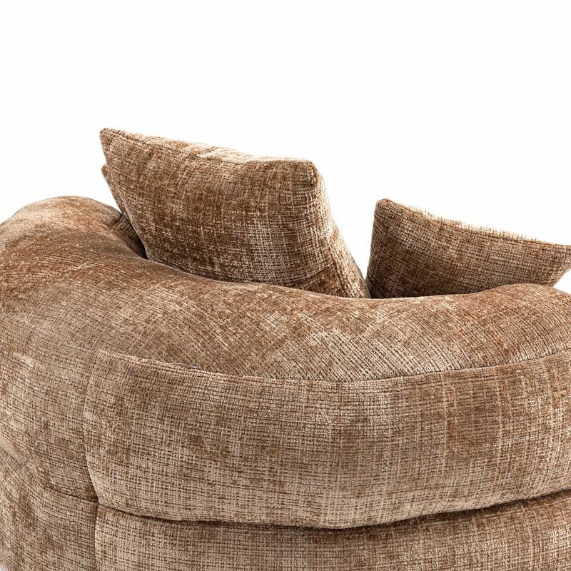 Durable Lazy Sofa Comfort Lounger, High Back Bean Bag Couch with 3 Pillows