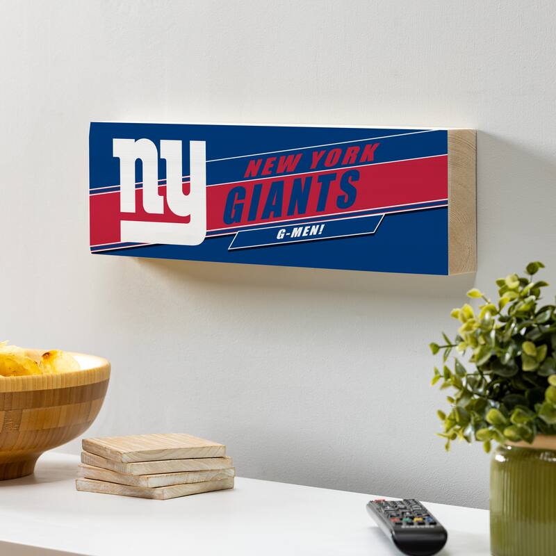 New York Giants Wooden Tabletop Mantel Shelf Sign