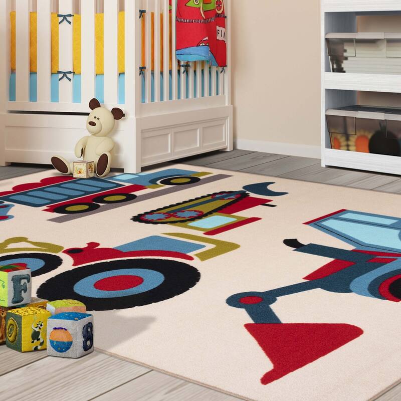 Superior Country Trucking Non-Slip Kids Washable Indoor Area Rug