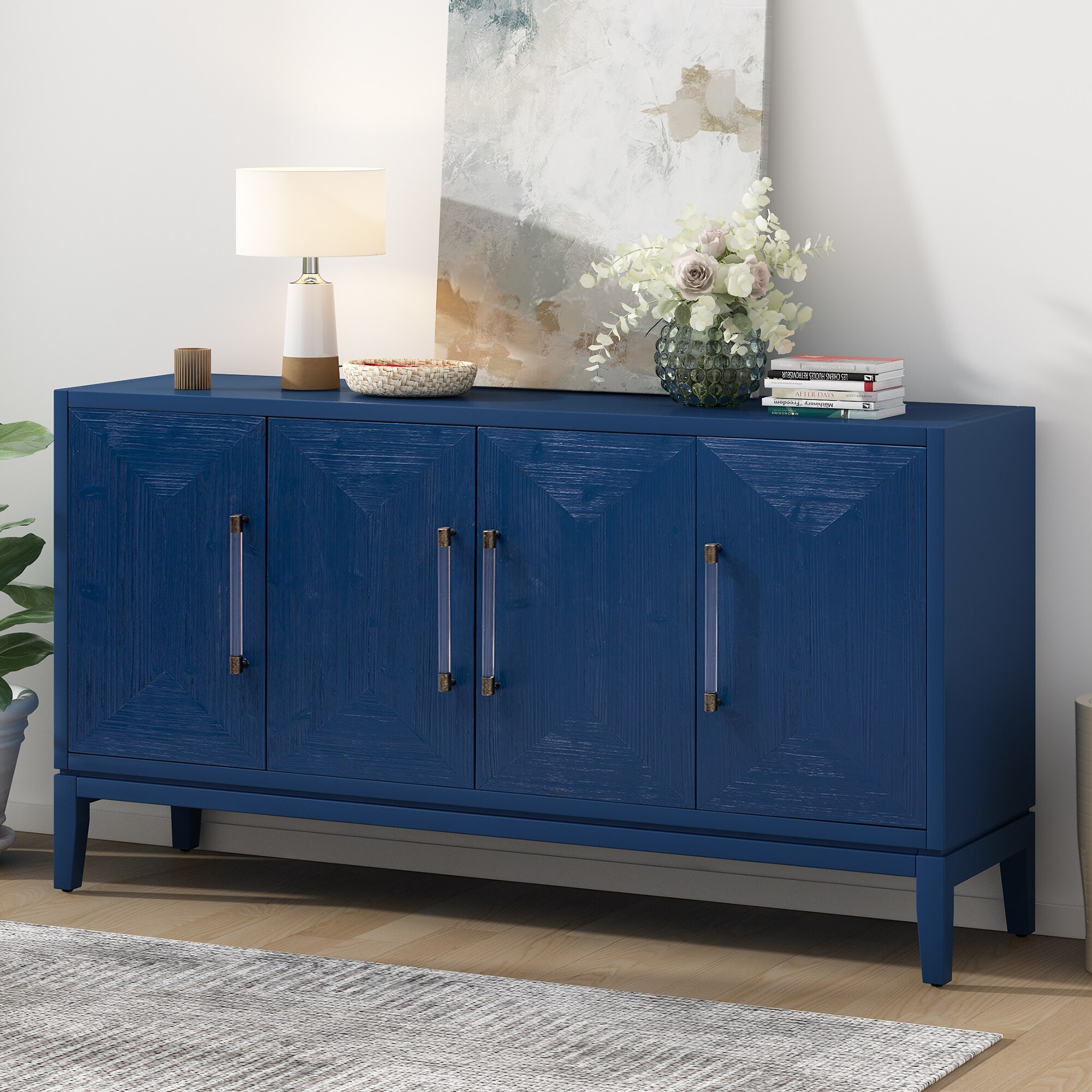 Navy-Blue-Sideboard-Buffet-