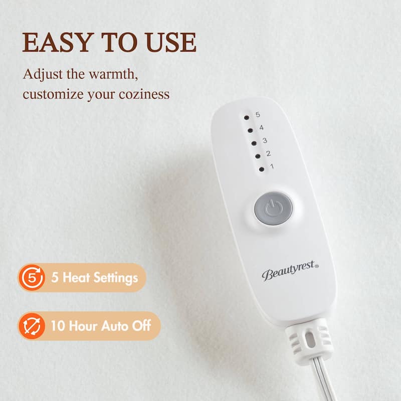 Beautyrest Nonwoven Heated Mattress Pad