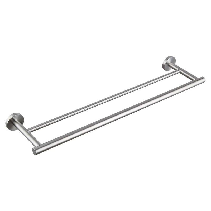 Wall Mounted Towel Bar 304 Stainless Steel Towel Rack - 24 Inch - Brush Nickel-2 rack