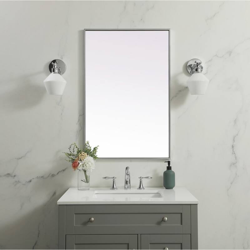 Elegant Lighting MR42436 Eternity 24" W x 36" H Modern Rectangular