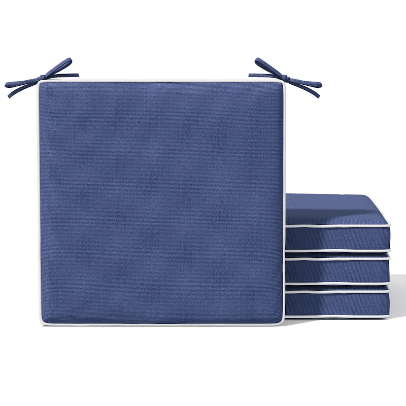 Outdoor Indoor Dining Chairs Cushion Set Seat Pad Chair Cushion - 4PCS - SKY - 18.8 inches