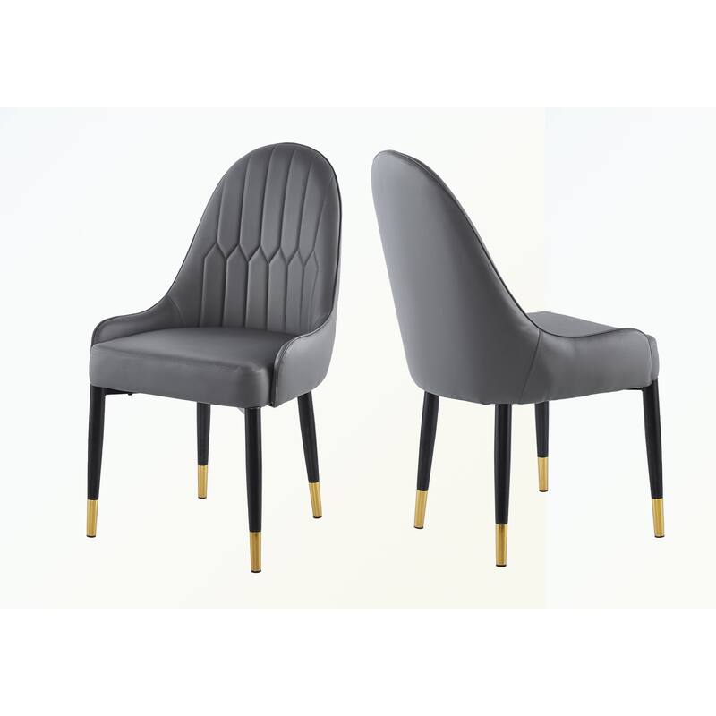 Modern Leather Dining Chair Set of 2