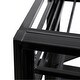preview thumbnail 7 of 6, Black Metal Loft Bed with Long Desk