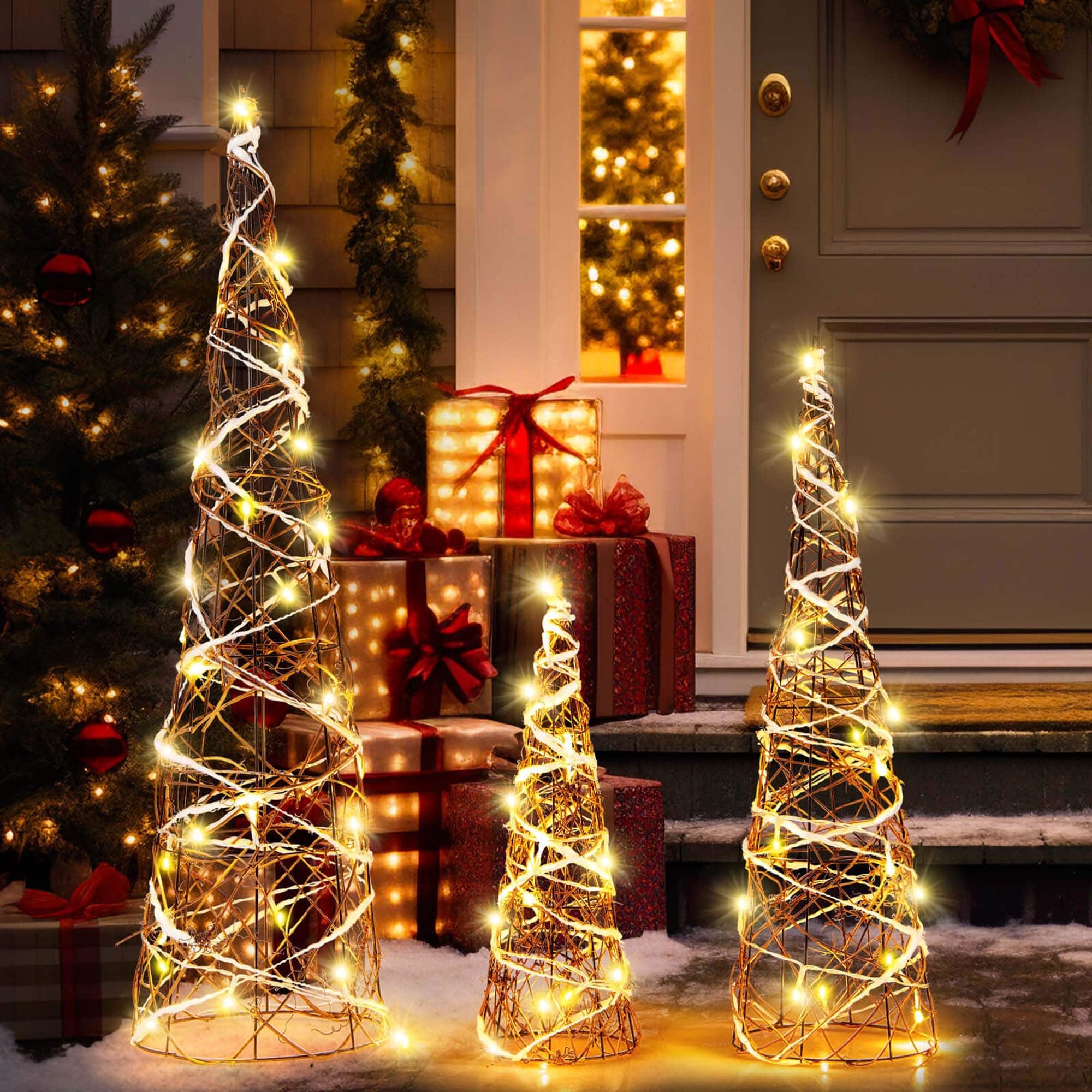 3PCS Large Christmas Cone Trees32\, image size:2000x2000