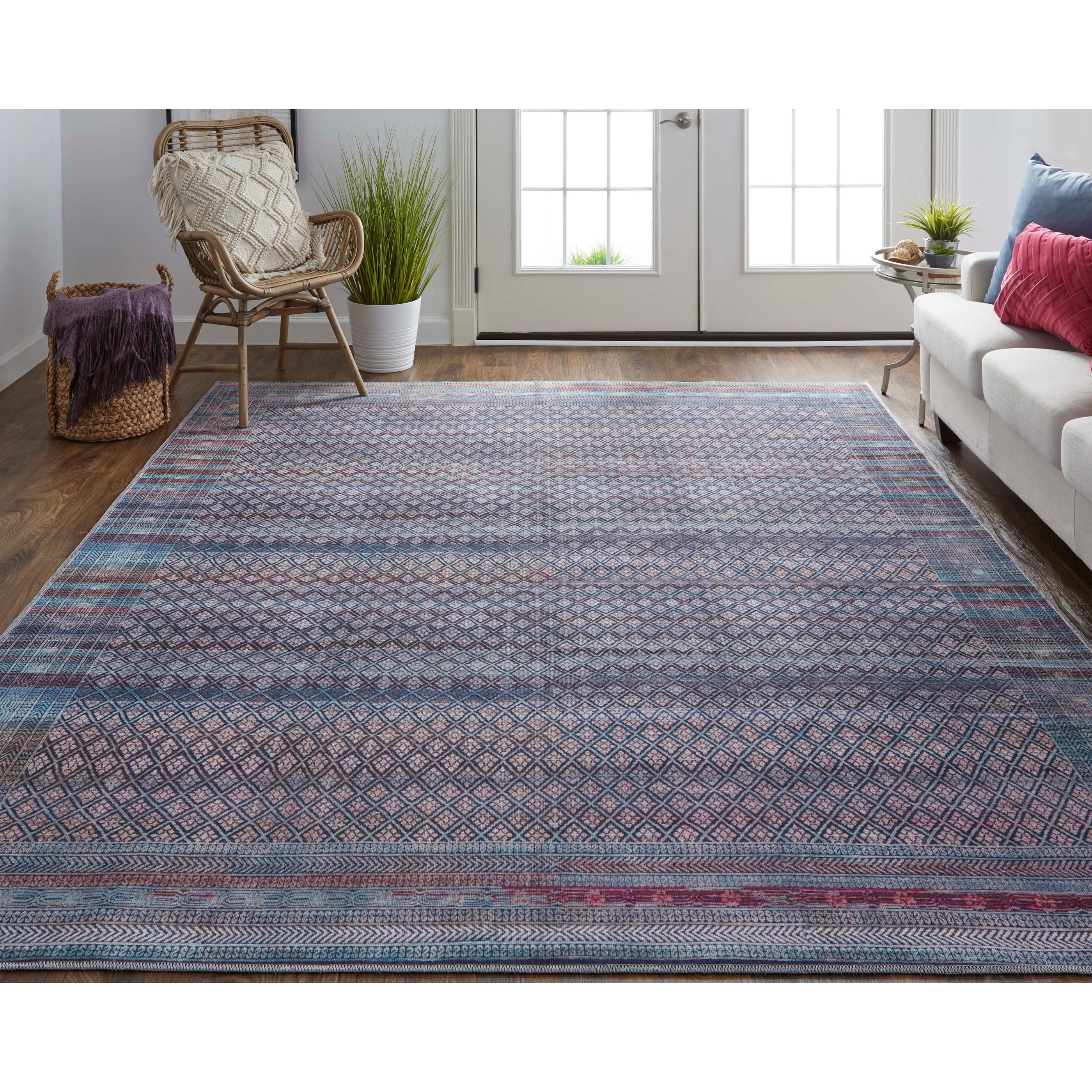 Welch R39H7 Distressed Transitional Area Rug
