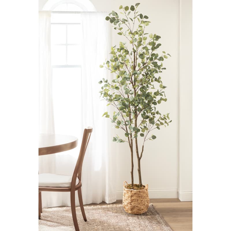 Kate and Laurel Eudora Faux Eucalyptus Tree