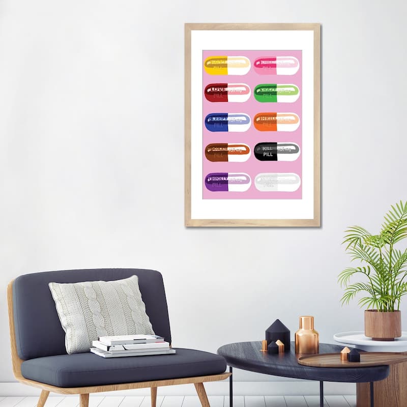 iCanvas "Pill Popper Pink" by Jaymie Metz