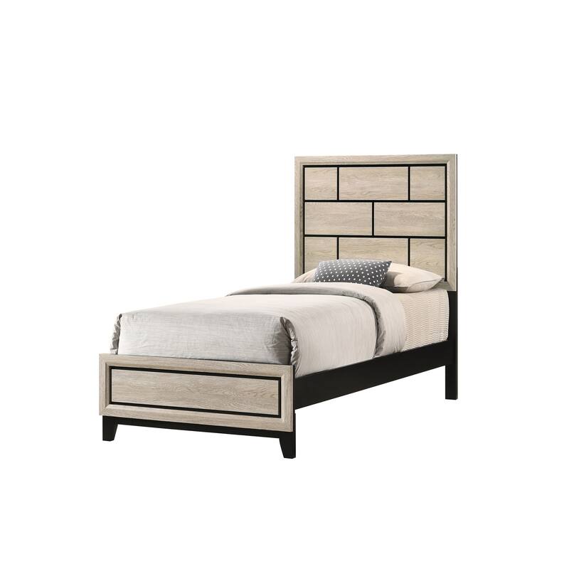 Aglae Driftwood Panel Bed