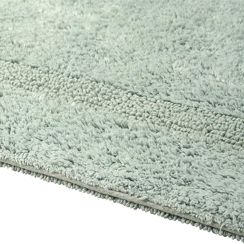 Better Trends Bath Rugs 100% Cotton Reversible Highly Water Absorbent Bathroom Rug for Shower, Sink, Bath Mats - Lux Collection