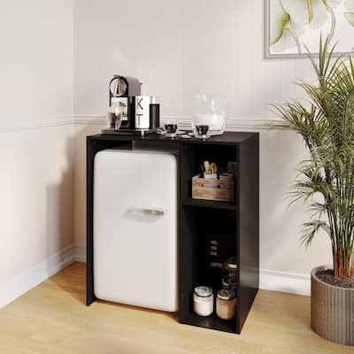 Space-Saving Mini Fridge Organizer Shelf with Cubby Storage