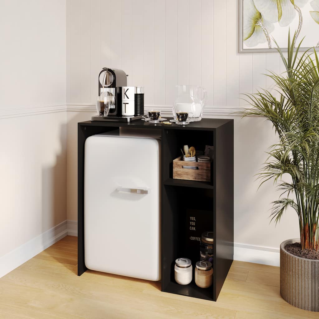 Space-Saving Mini Fridge Organizer Shelf with Cubby Storage