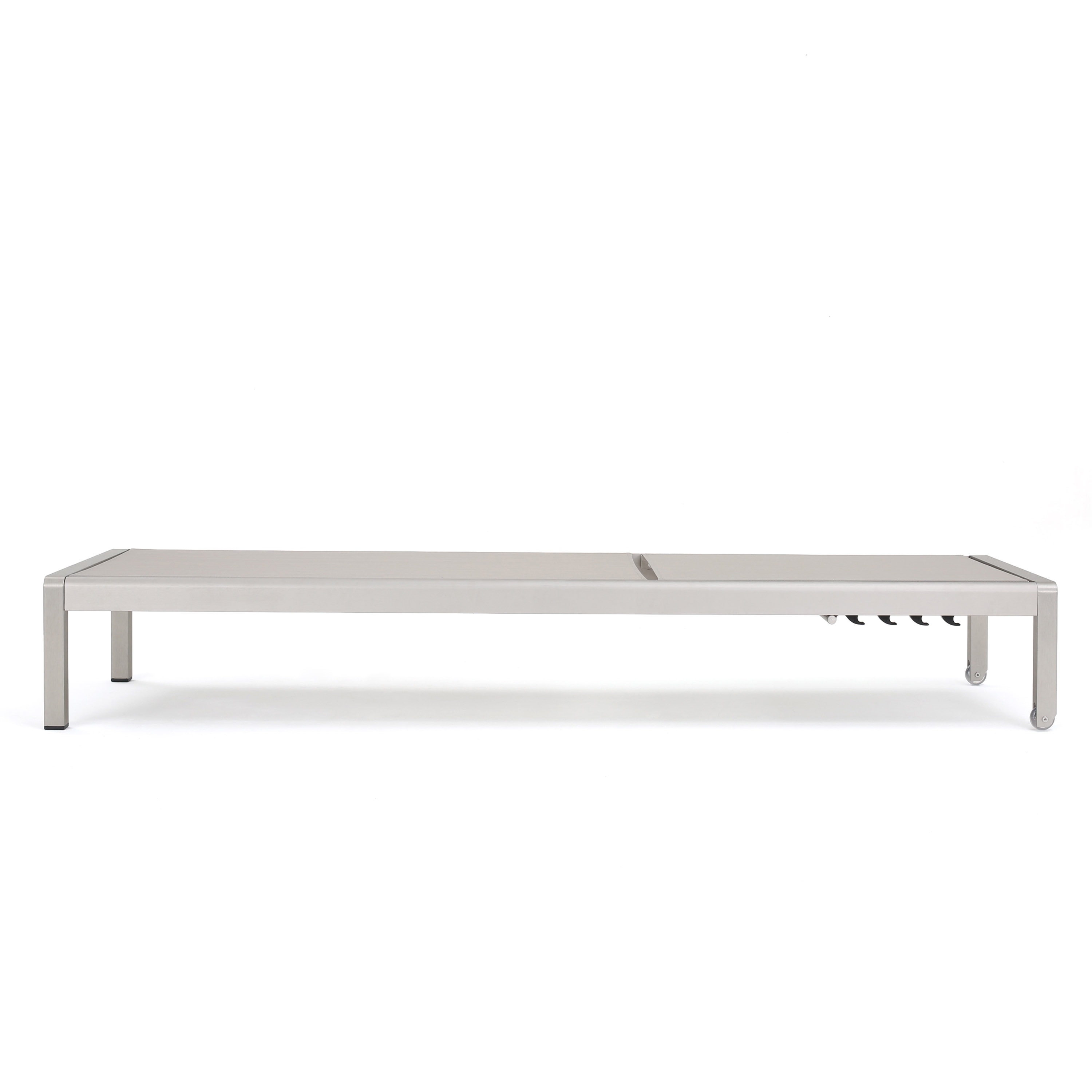 Cape Coral 3-Piece Outdoor Chaise Lounge Set with Mesh & Aluminum Frame  -image