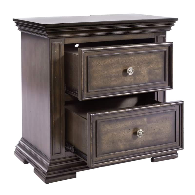 Liberty Furniture Big Valley Panel Bed, Dresser, Mirror, Chest, and Nightstand- California King, King or Queen