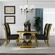 preview thumbnail 79 of 193, 65 inch Faux Marble Dining Table Set with Boucle Dining Chairs