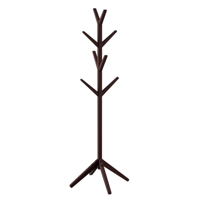 Lavish Home Freestanding Coat Rack, Espresso Brown