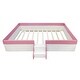 preview thumbnail 29 of 61, Roomfitters Twin/Full/ Queen Size Upholstered Daybed Frame with Fence and Stairs, Ideal for Bedrooms