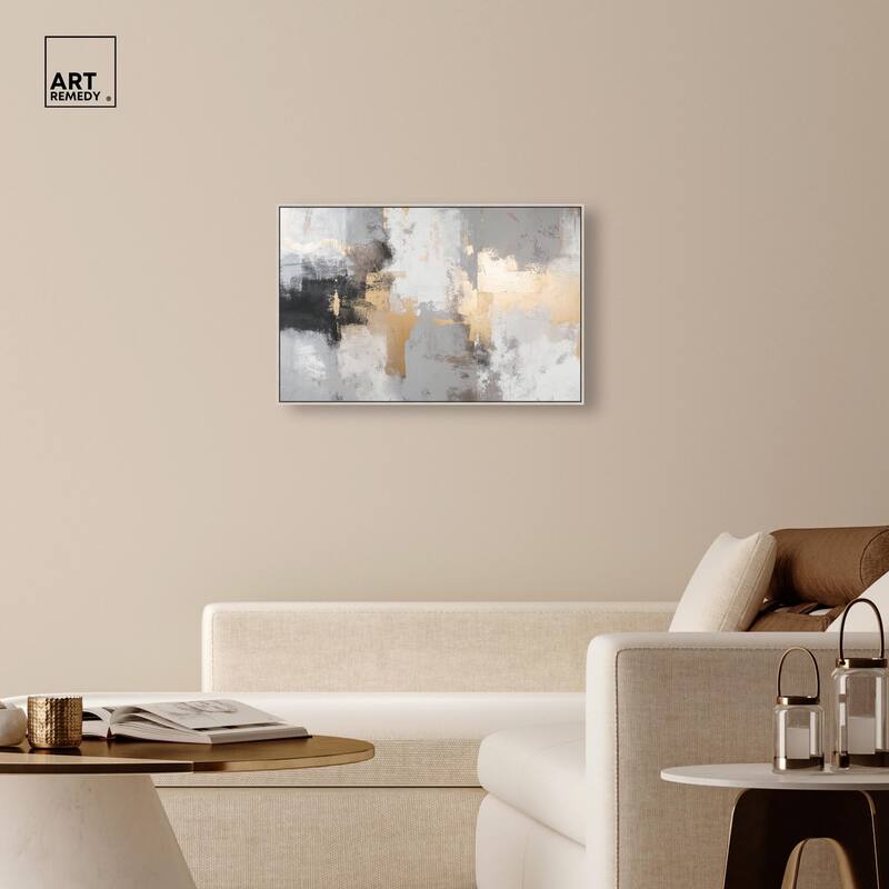 Gilded Gray II Canvas by Art Remedy