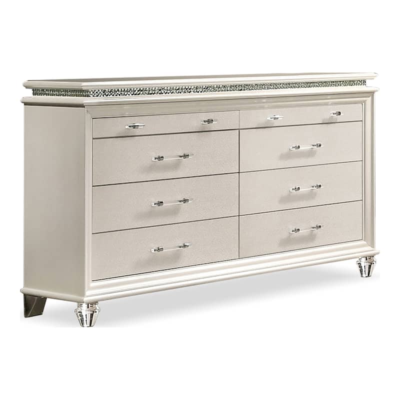 Xian Contemporary 56-inch Wide 8-Drawer Solid Wood Dresser by Furniture of America