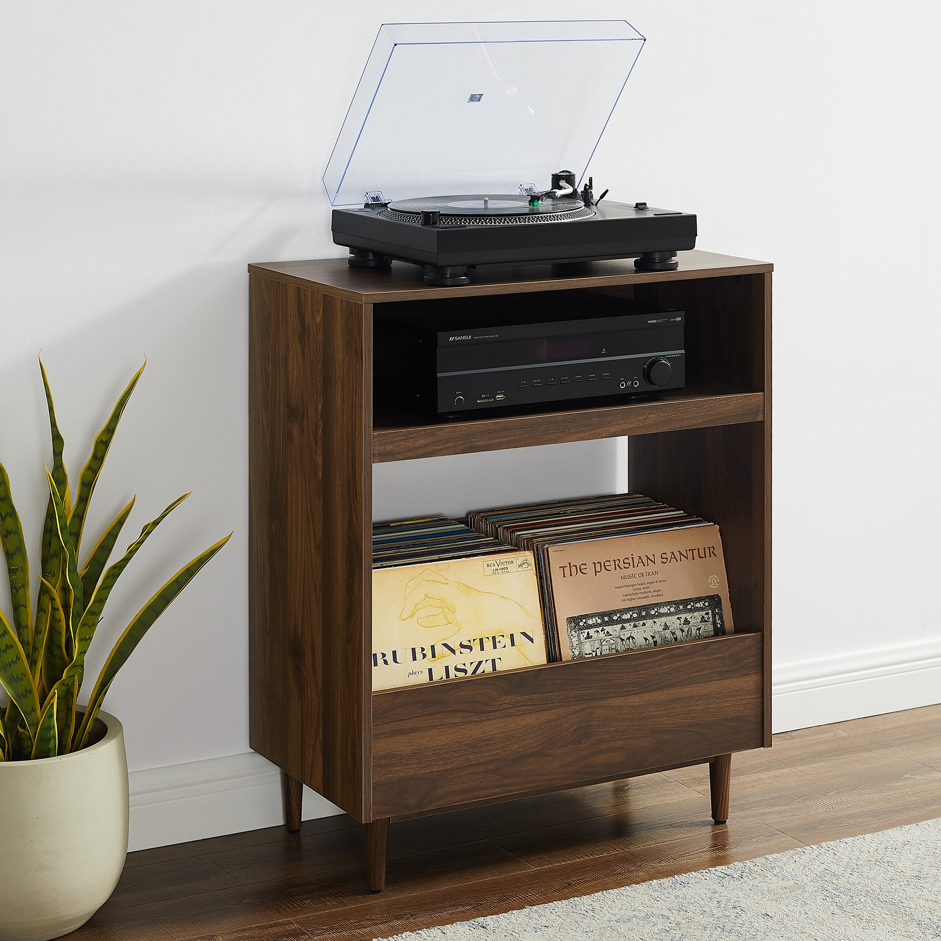 Crosley Liam Record Player Stand With Vinyl Storage