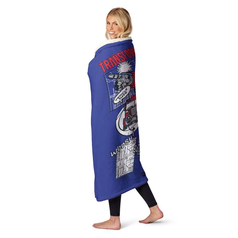 Hasbro Transformers Silk Touch Sherpa Throw Blanket