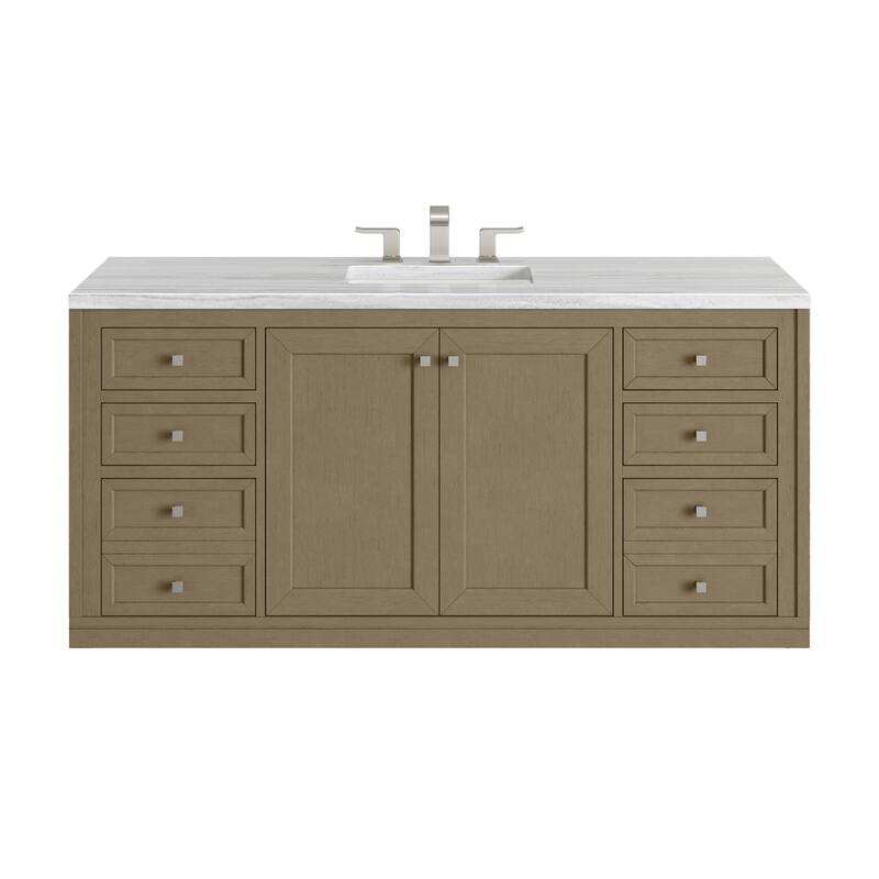 Chicago 60" Single Vanity, Walnut Whisper
