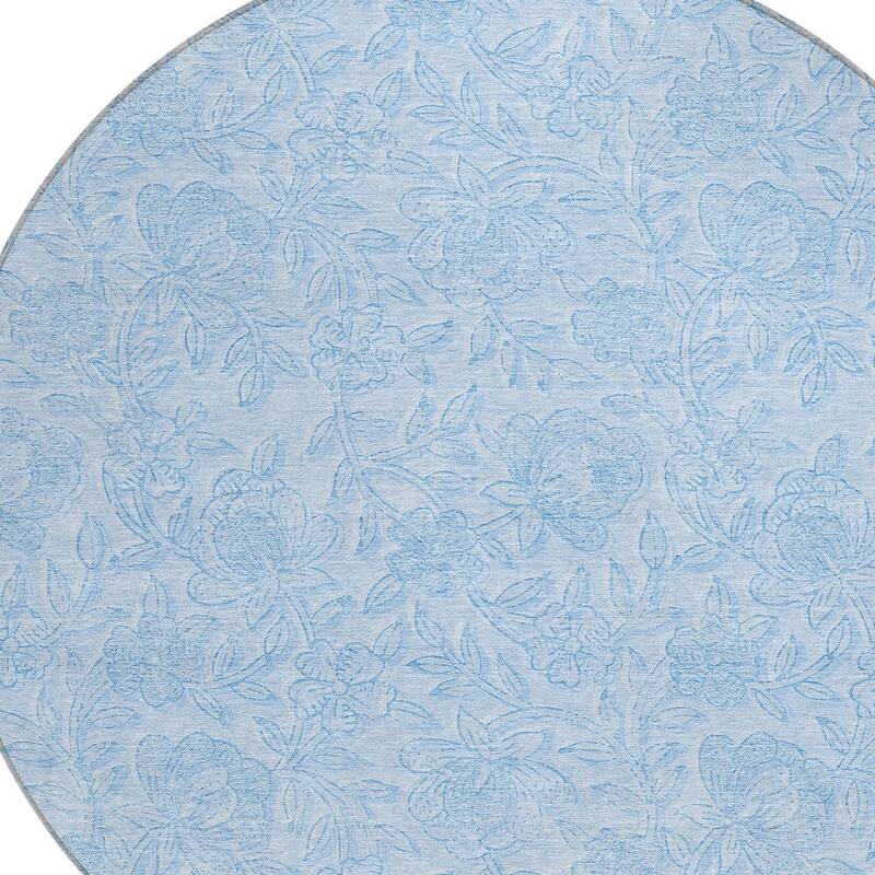 HomeRoots Floral Transitional Rectangle Outdoor Rug