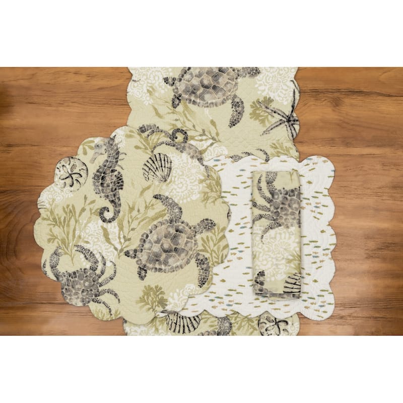Cannon Beach Cotton Napkin Machine Washable Set of 6