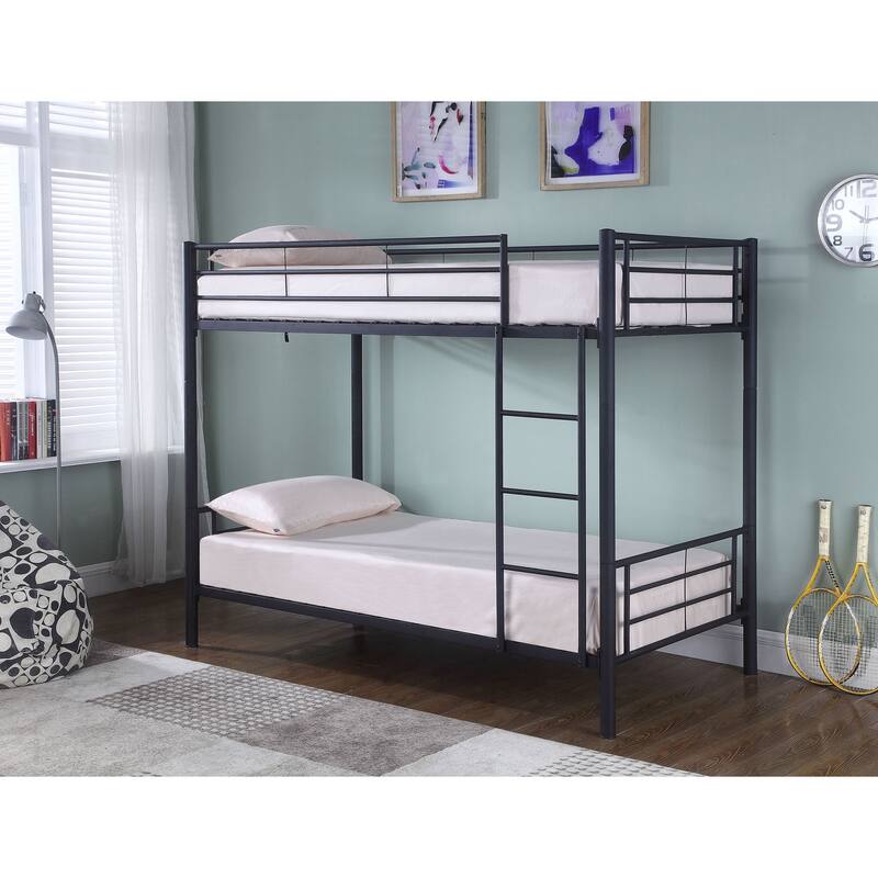 Hayward Contemporary Metal Frame Bunk Bed