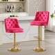 preview thumbnail 18 of 34, HOMYKA 360 Degrees Swivel Bar Chair With Adjustable Height and Metal Feet Bar Stool Set of 2