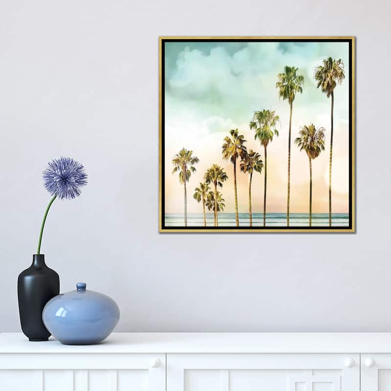 iCanvas "Beach Palms I" by Devon Davis Framed Canvas Print
