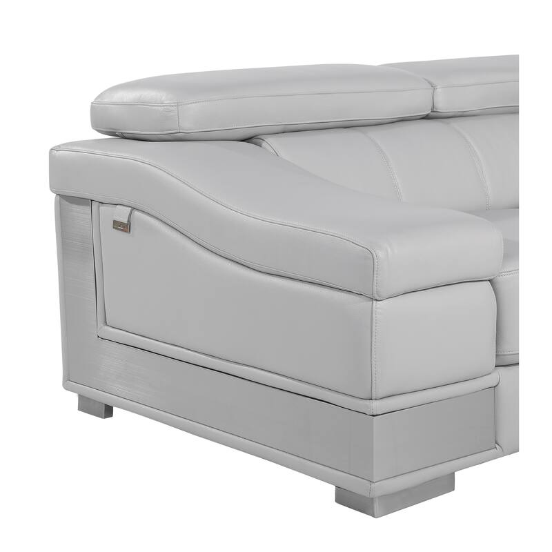 Top Grain Italian Leather Loveseat