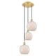 Option Satin Gold / White Glass with White Rope