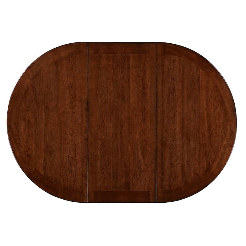 Espresso Chestnut Extendable Counter-Hight Dining Set with Storage Base