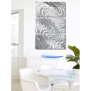 Statements2000 Silver Metal Wall Art Sculpture Panels Decor