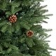 preview thumbnail 8 of 15, Glitzhome Pre-Lit Green Fir Artificial Christmas Tree w/ LED Warm Lights & Remote Controller