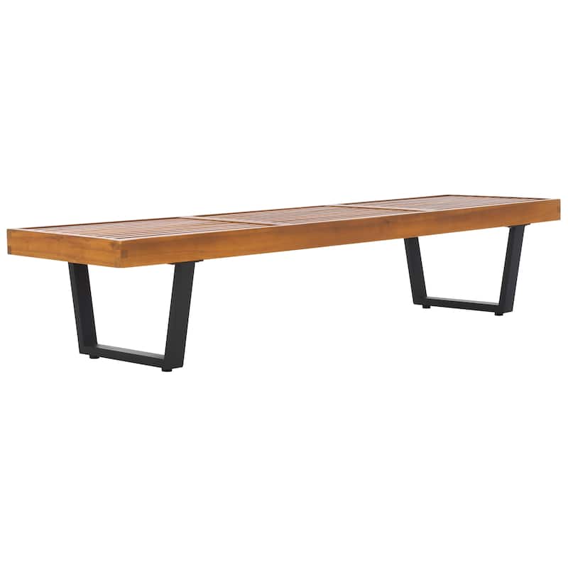 SAFAVIEH Outdoor Patio Furniture Heather 72" Bench - 72"W x 19"D x 14"H