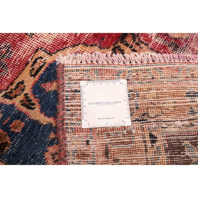 ECARPETGALLERY Hand-knotted Antalya Vintage Burgundy Wool Rug - 9'6 x 12'7